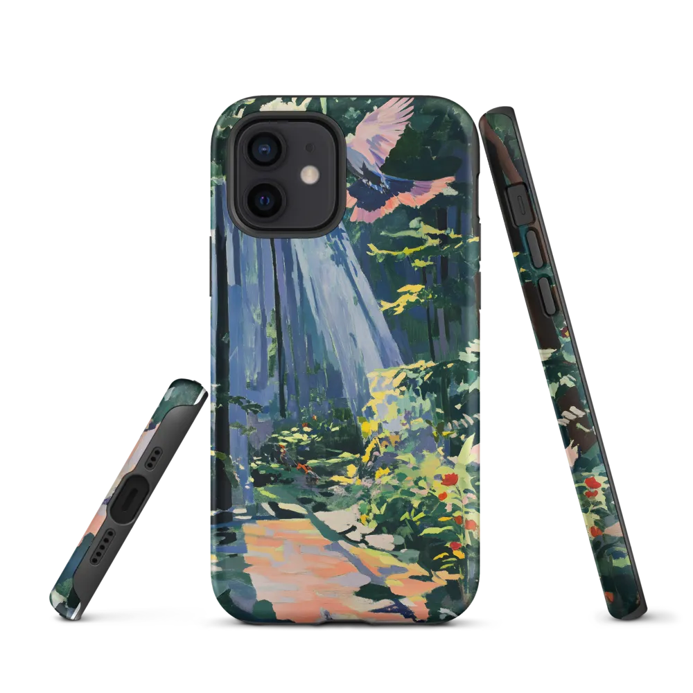 Flight of Light: A Serene Forest | Phone Case |  12 | Tough Case | Matte