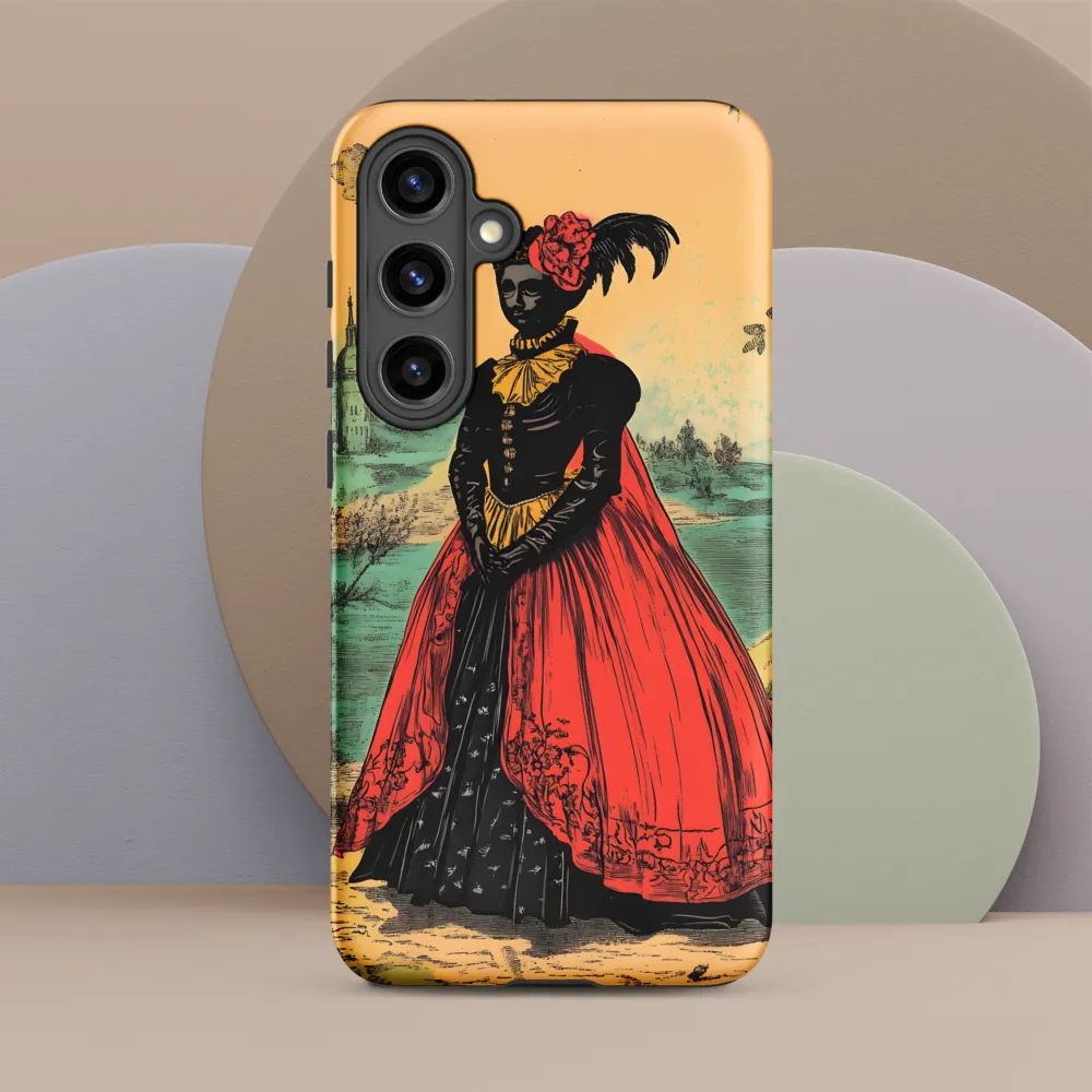 Elegance in Red and Gold