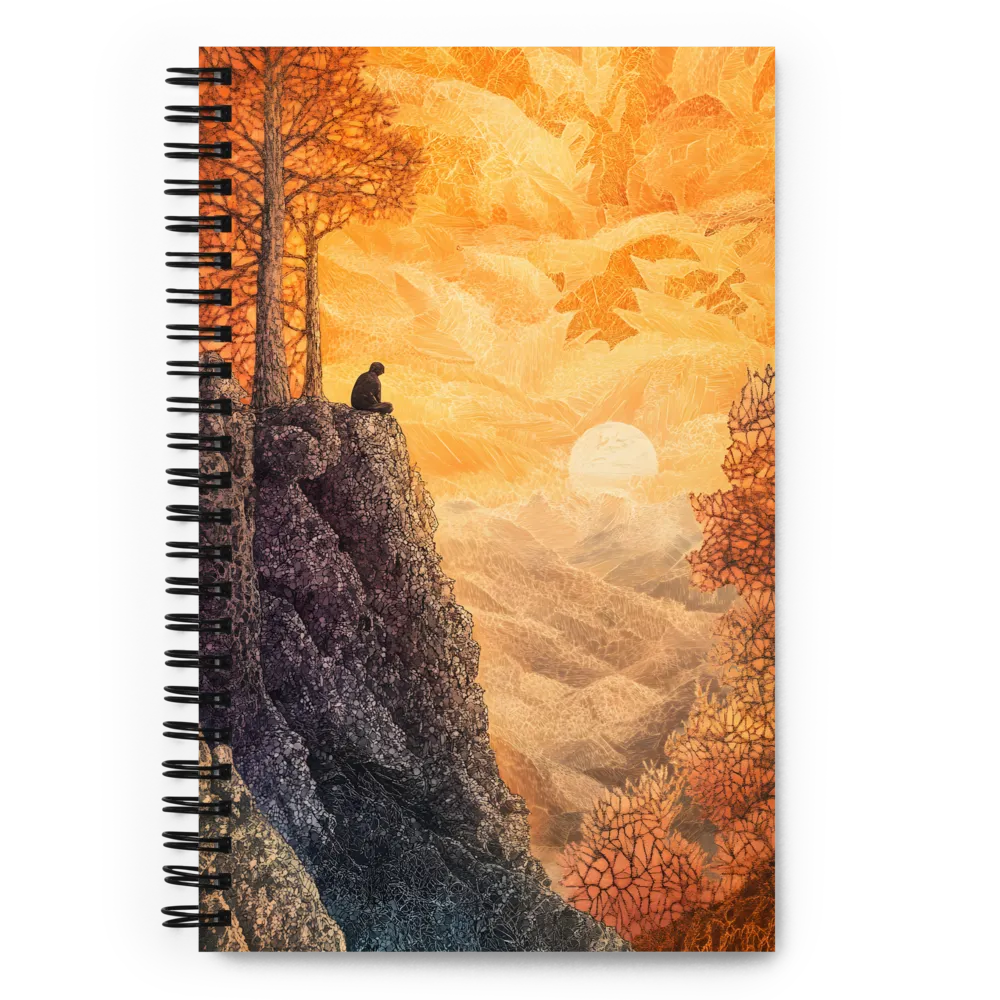 Solitude at Sunset | Spiral Notebook