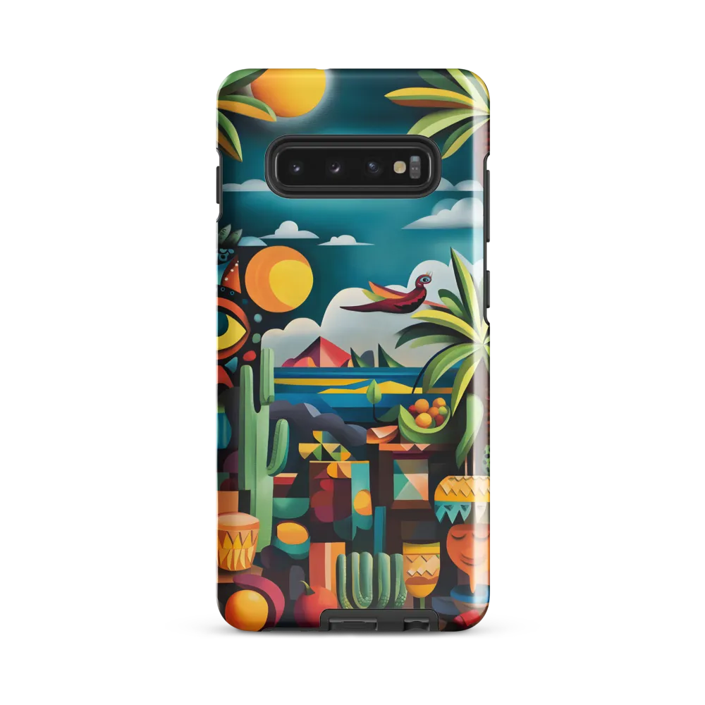 Whimsical Oasis | Phone Case |  S10 Plus | Tough Case | Glossy