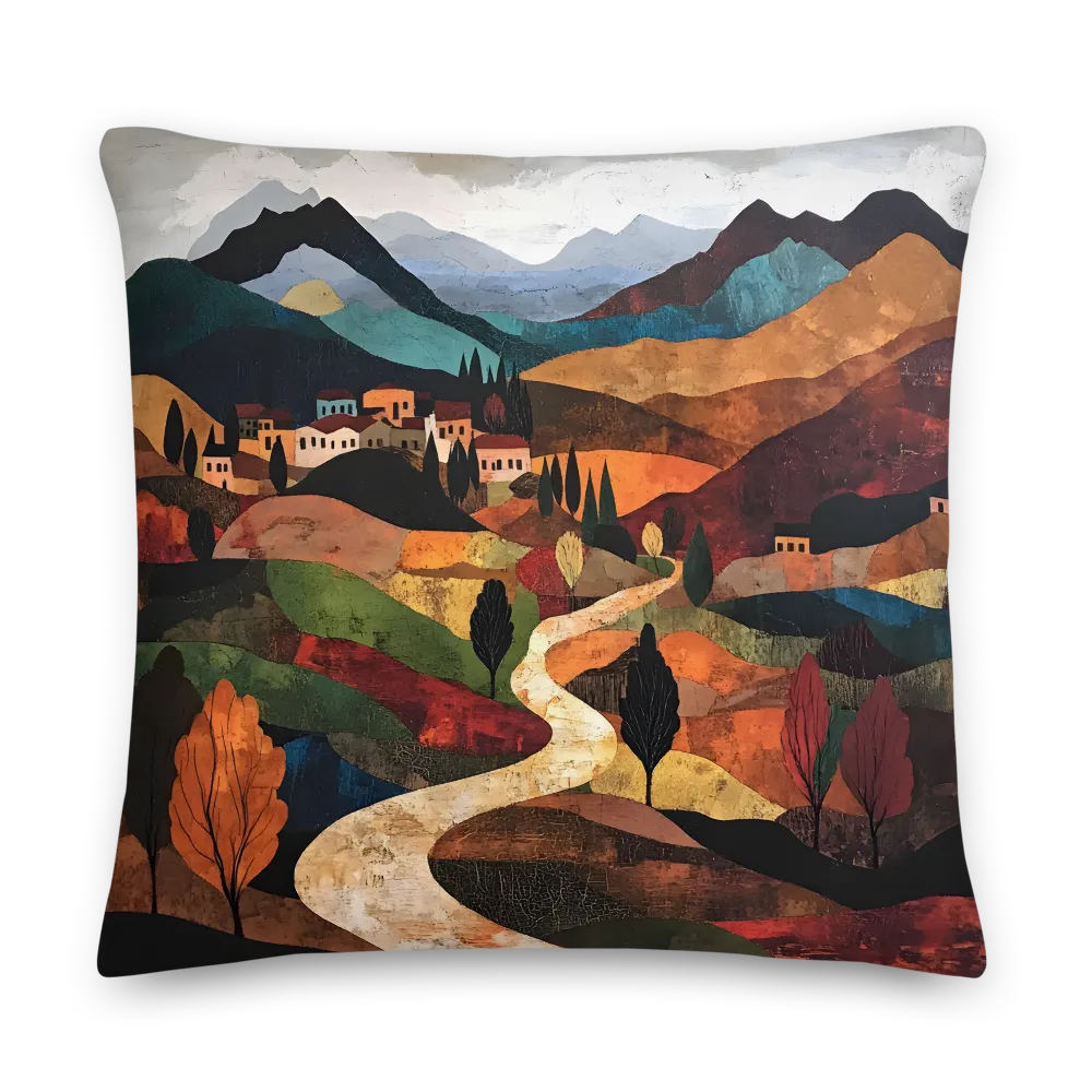 Harmony in Colorful Hills | Pillow | 22″×22″