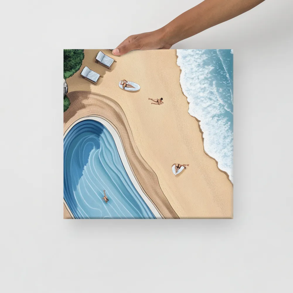 Serenity by the Shore | Canvas | 16″×16″