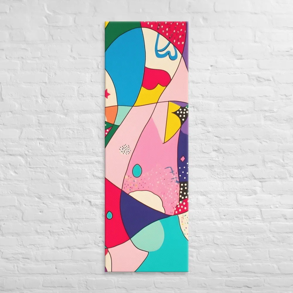 Playful Geometry in Color | Canvas | 20″×60″
