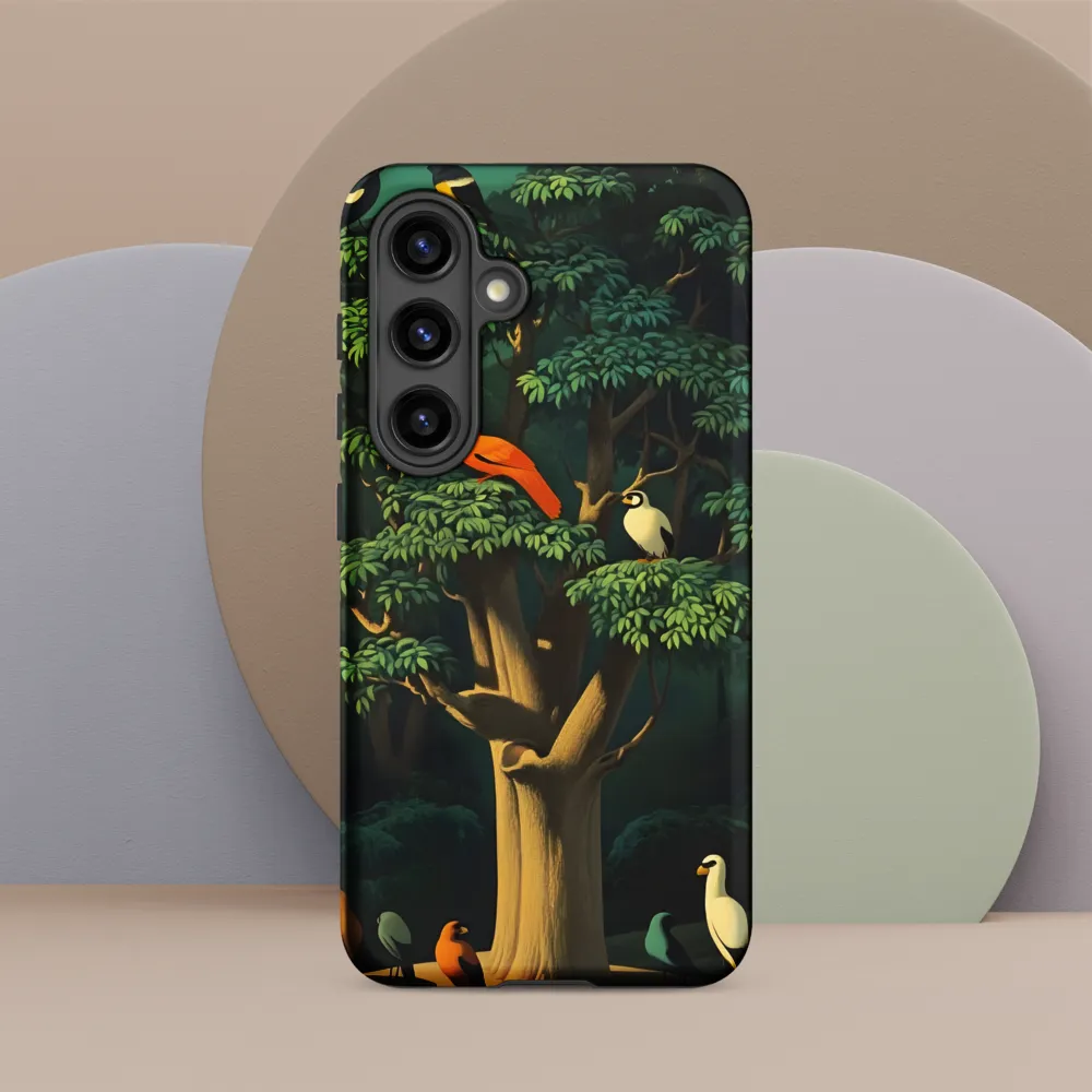 Harmony in Color: A Surreal Bird Symphony