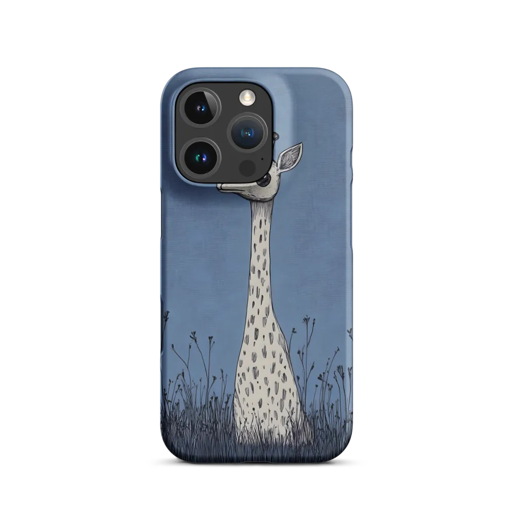 Whimsical Giraffe in Blue