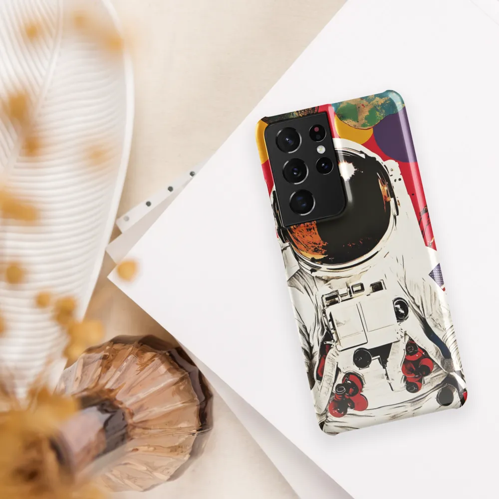 Cosmic Exploration: The Astronaut's Journey | Phone Case |  S21 Ultra | Snap Case | Glossy