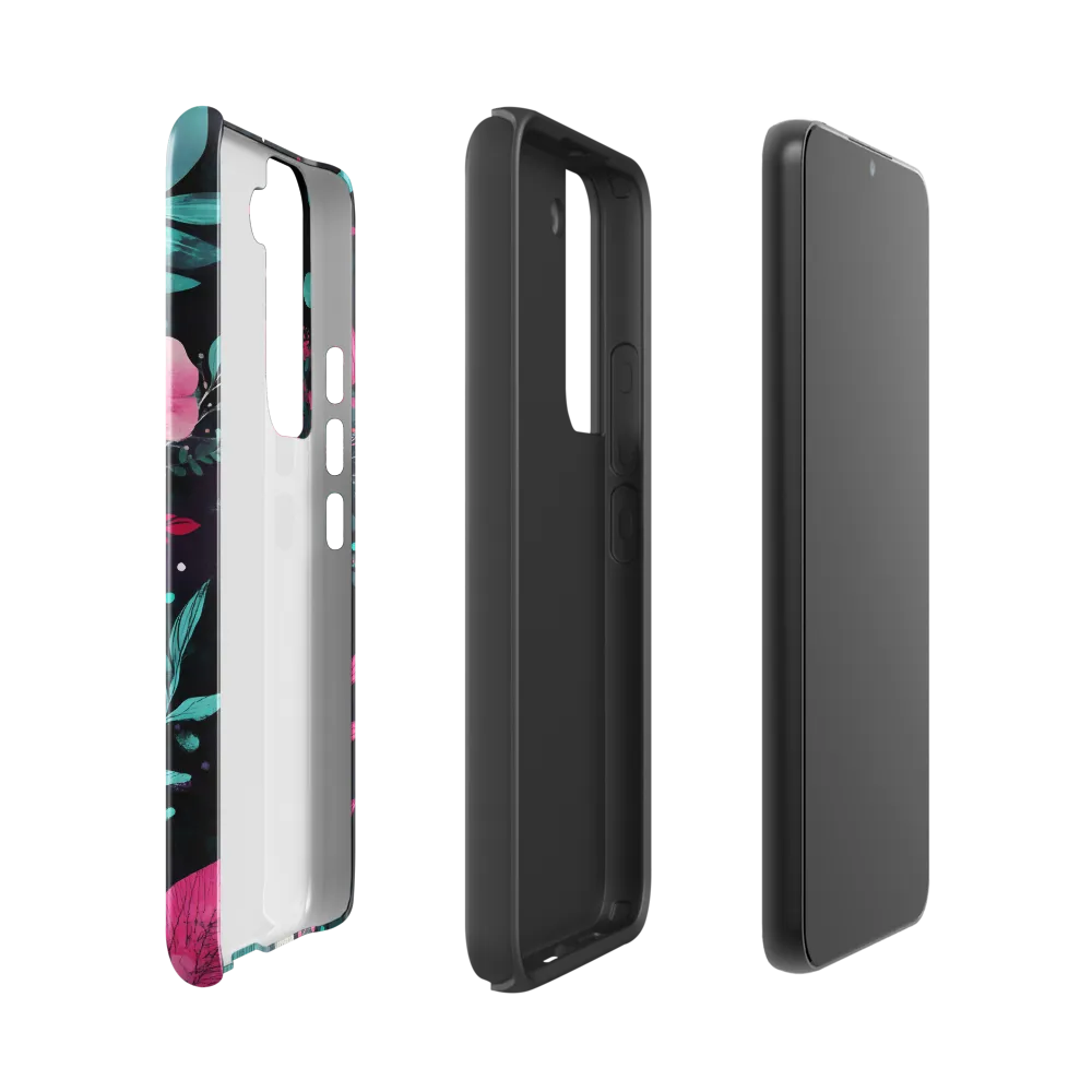 Floral Harmony: A Portrait of Serenity | Phone Case |  S22 | Tough Case | Glossy
