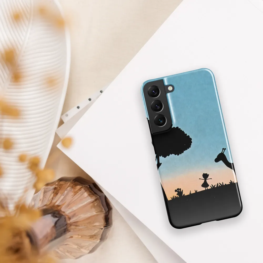 Curiosity in the Silhouette | Phone Case |  S22 | Snap Case | Glossy