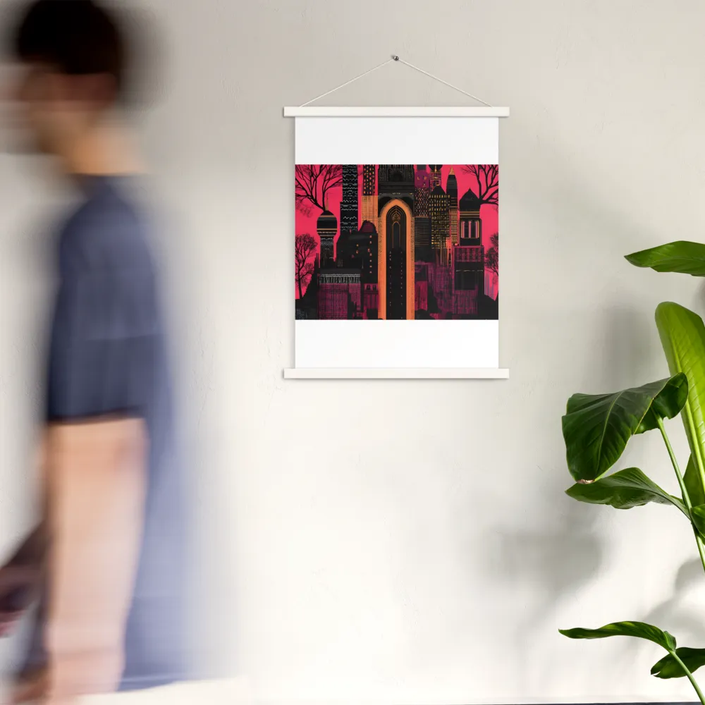Urban Reverie | Poster With White Wood Hanger | 18″×24″