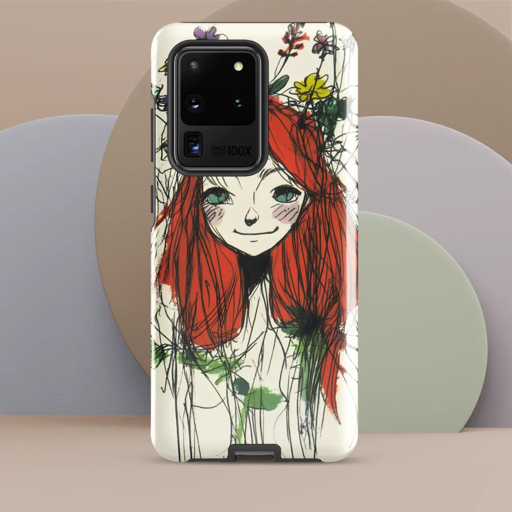 Whimsical Floral Portrait