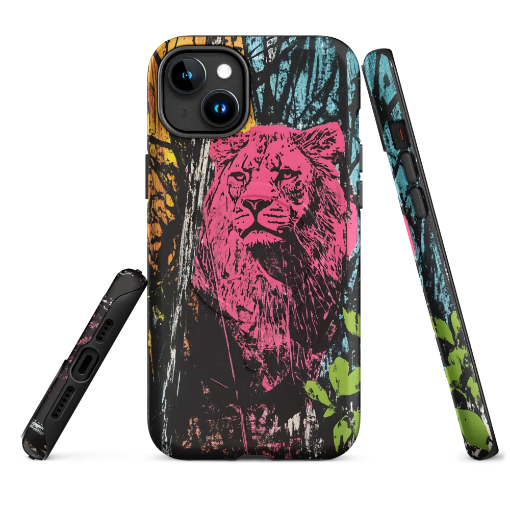 Fierce Vibrance: The Pink Lion