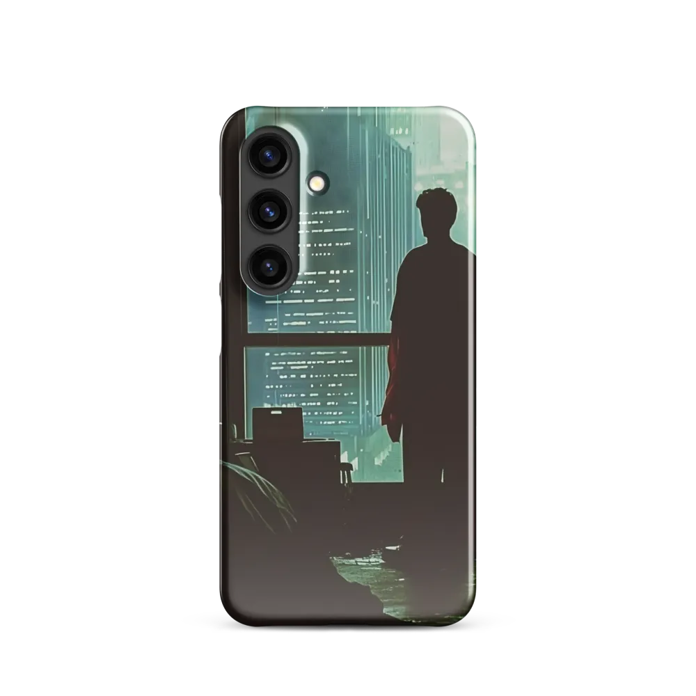 Silent Contemplation in a Futuristic Dystopia