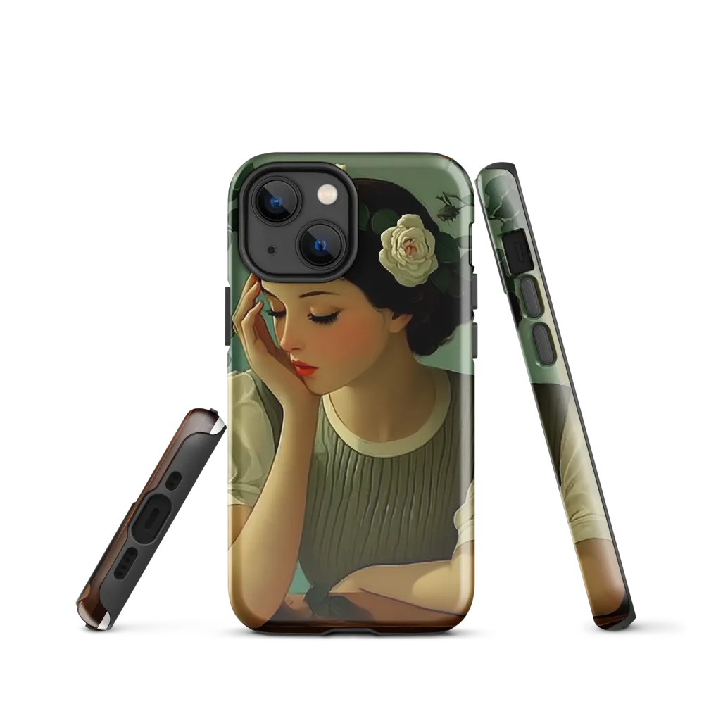 Whispers of Serenity | Phone Case |  13 mini | Tough Case | Glossy