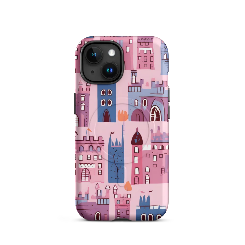 Whimsical Castles: A Playful Tapestry | Phone Case |  15 | MagSafe® Tough Case | Matte