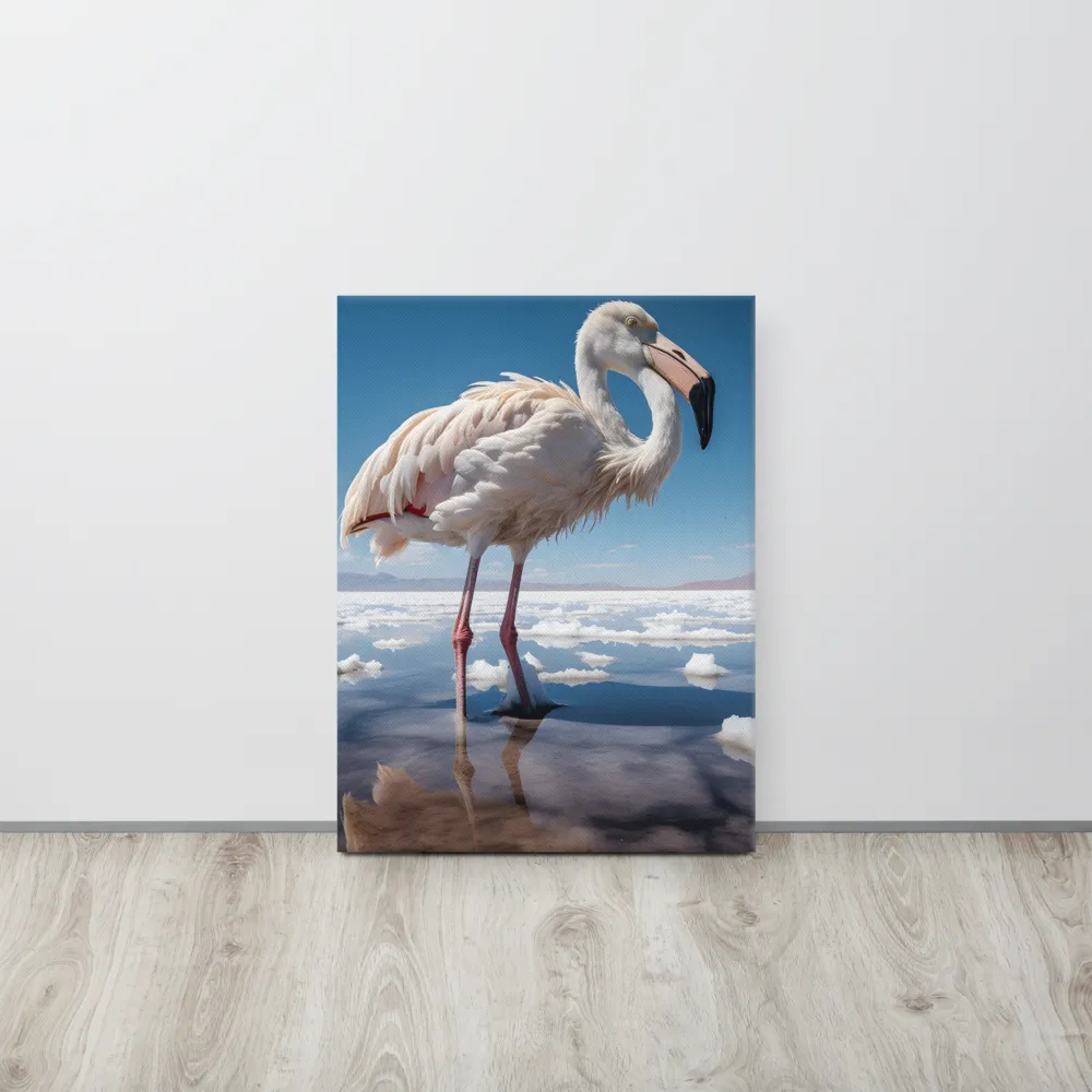 Graceful Solitude of a Flamingo