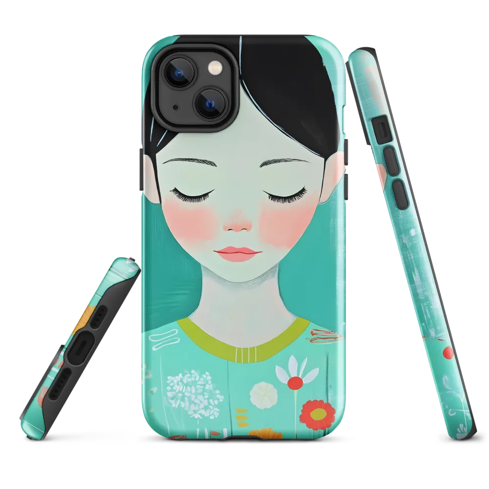 Tranquil Blossom | Phone Case |  14 Plus | Tough Case | Glossy