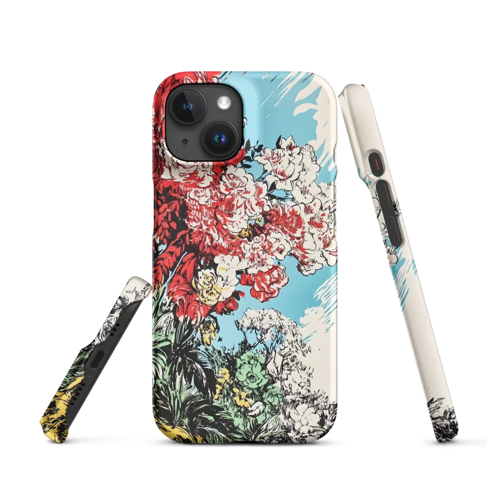 Floral Symphony in Bold Colors | Phone Case |  15 | Snap Case | Matte