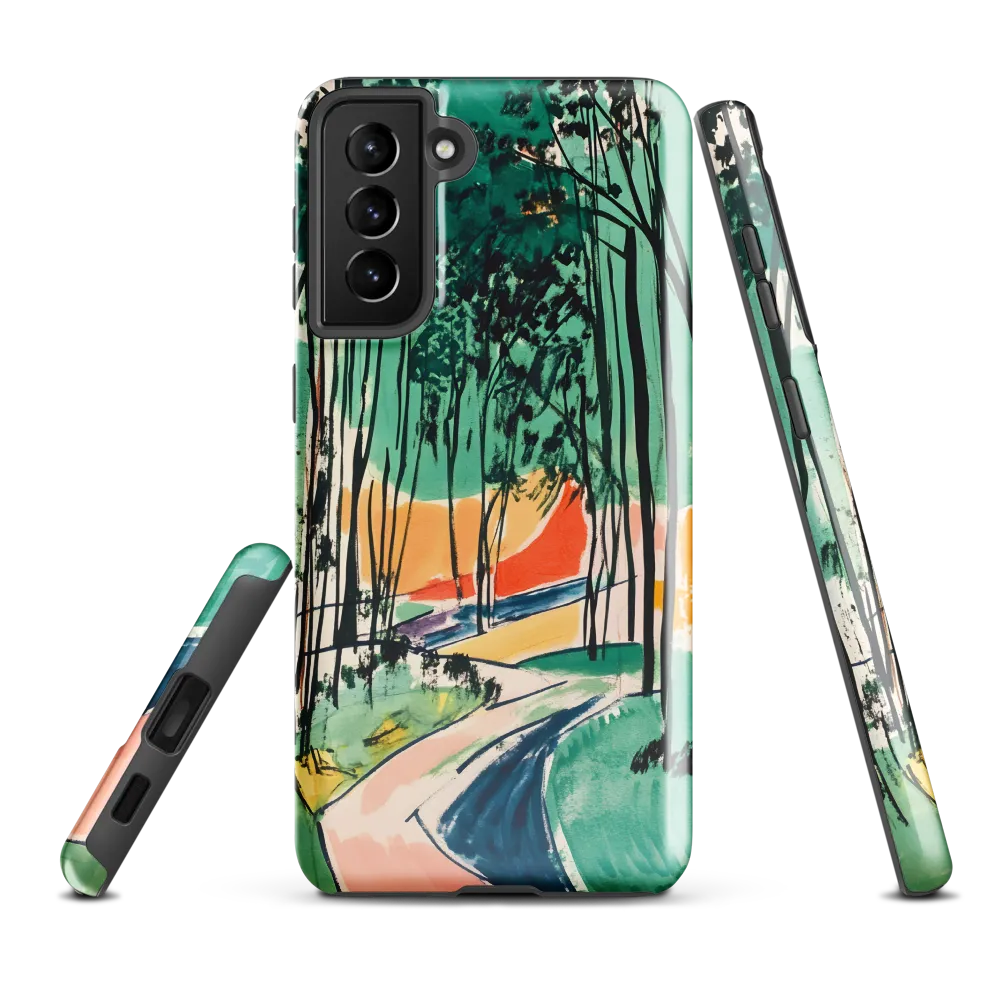 Winding Path Through the Forest | Phone Case |  S21 Plus | Tough Case | Glossy