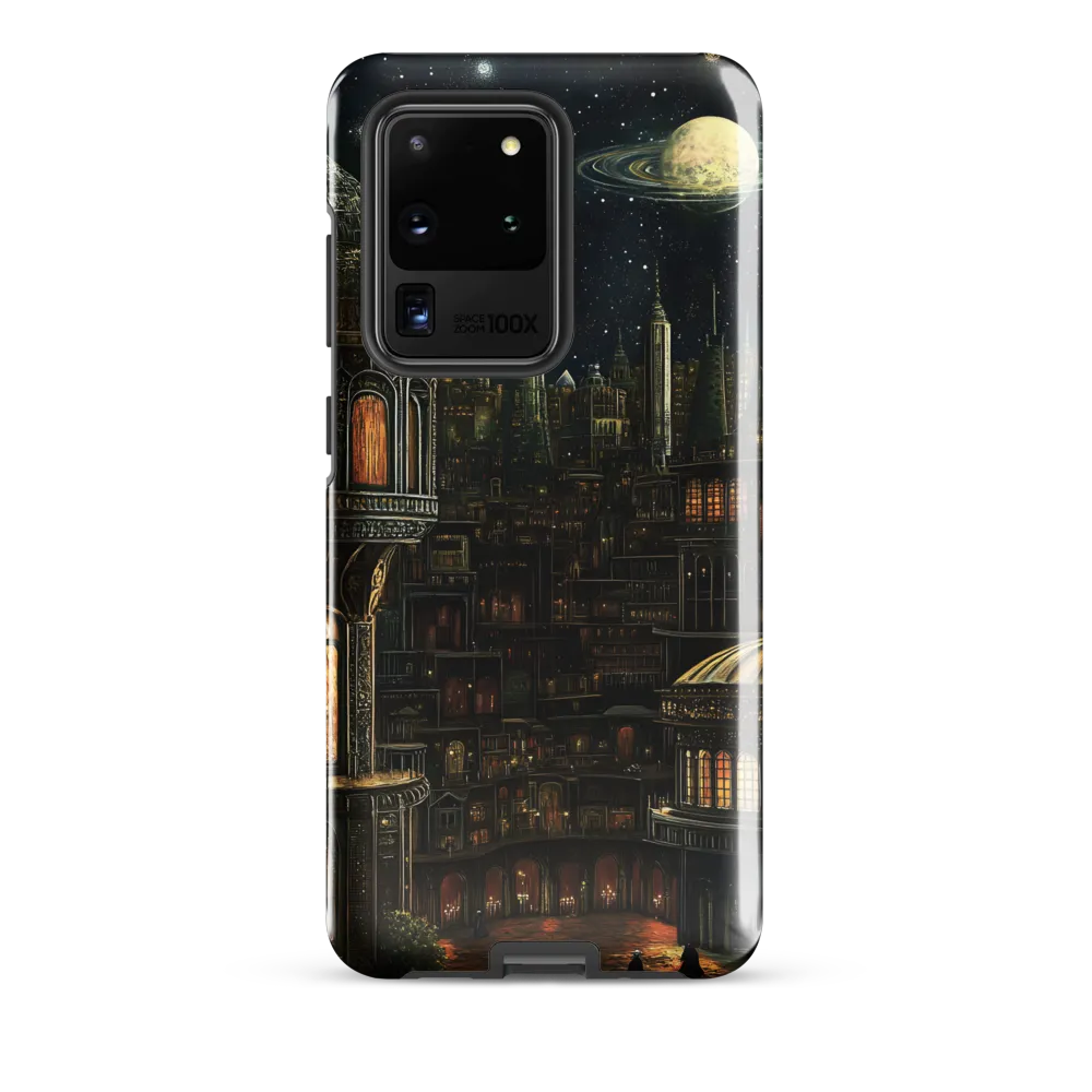 Celestial Enigma: A Surreal Cityscape