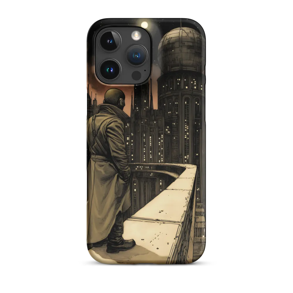 A Contemplative Gaze Over the Futuristic Metropolis