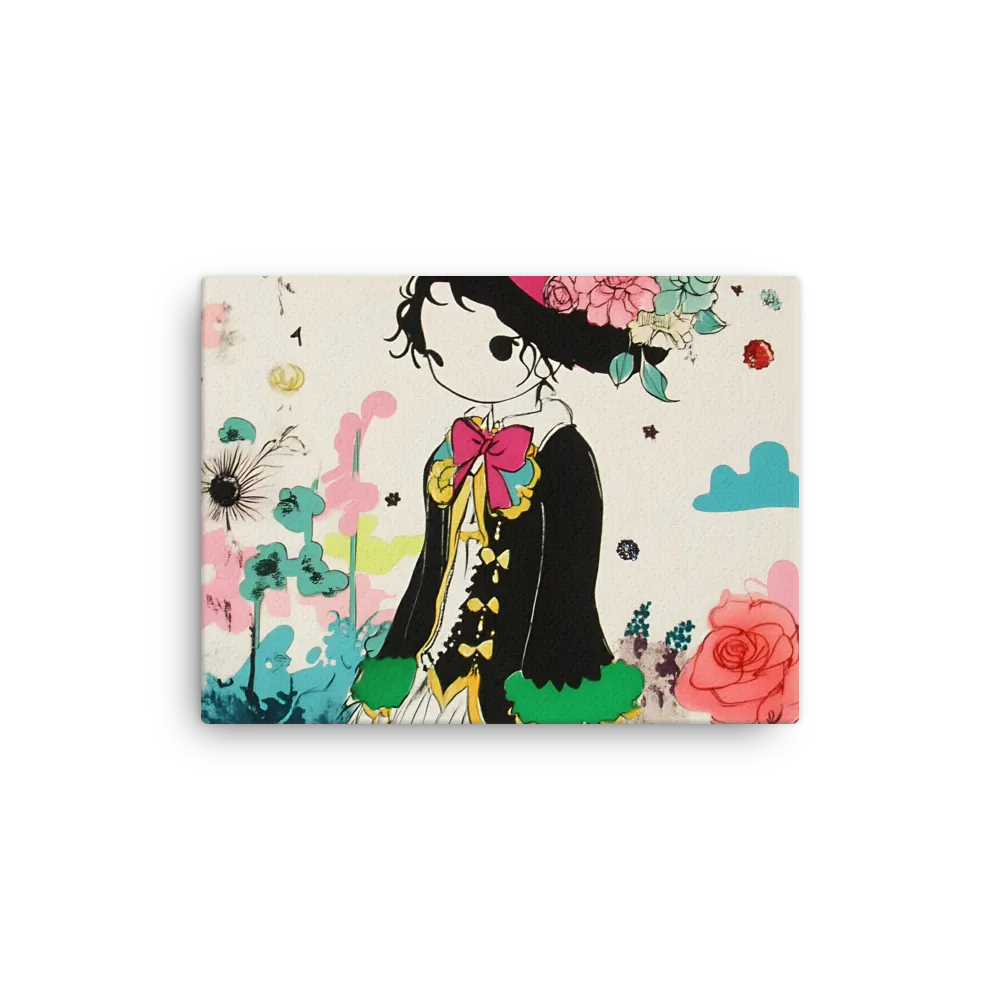 Whimsical Garden Reverie | Thin Canvas | 12″×16″