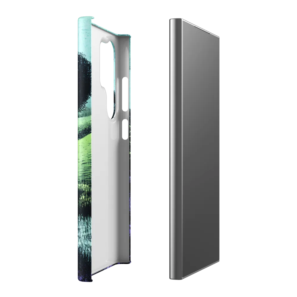 Winding Serenity: A Modern Landscape | Phone Case |  S24 Ultra | Snap Case | Matte