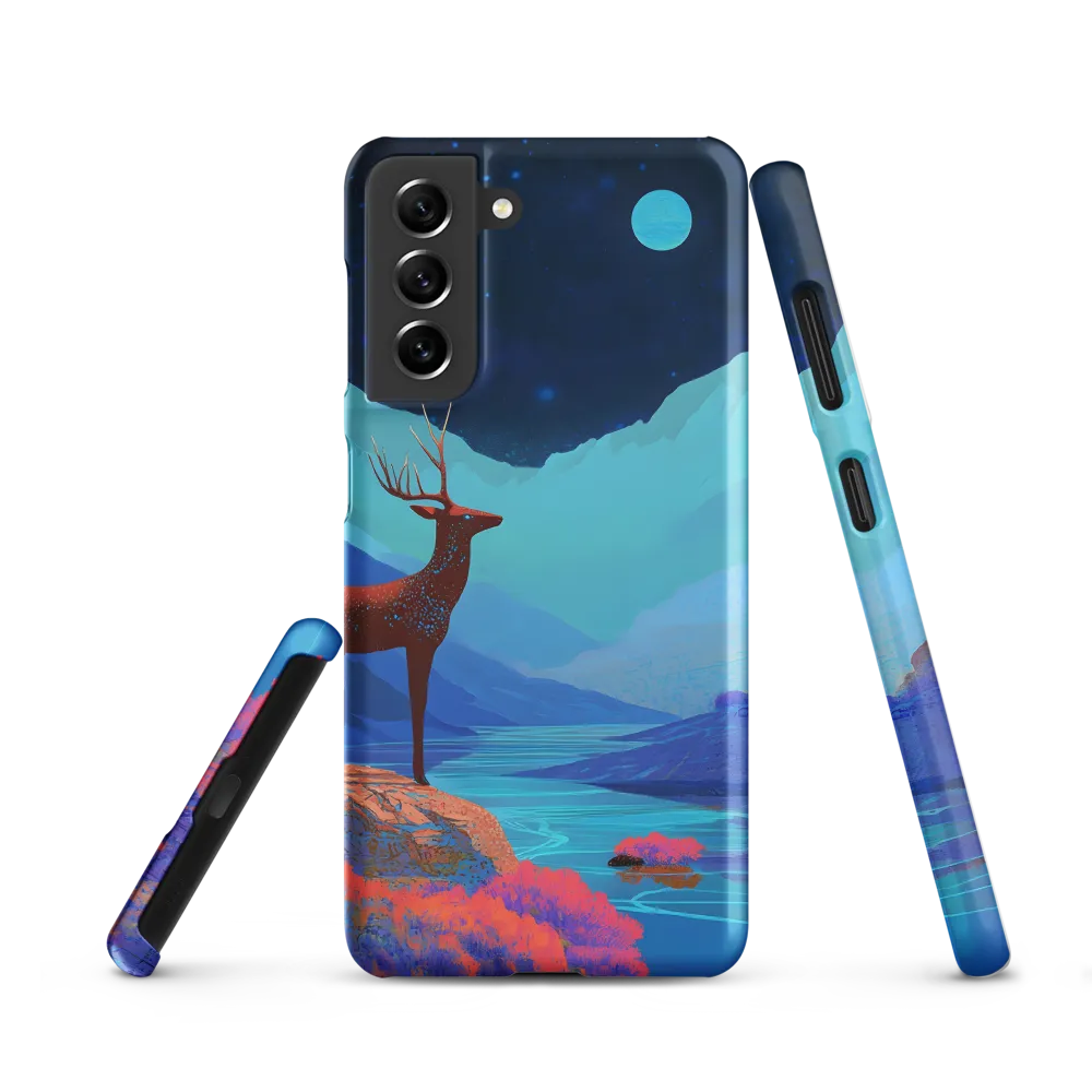 Cosmic Serenity: The Starlit Stag | Phone Case |  S21 | Snap Case | Matte