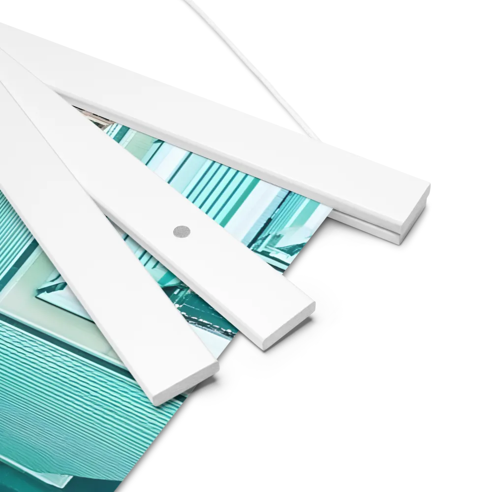 Urban Geometry: Aerial Perspective | Poster With White Wood Hanger | 14″×14″
