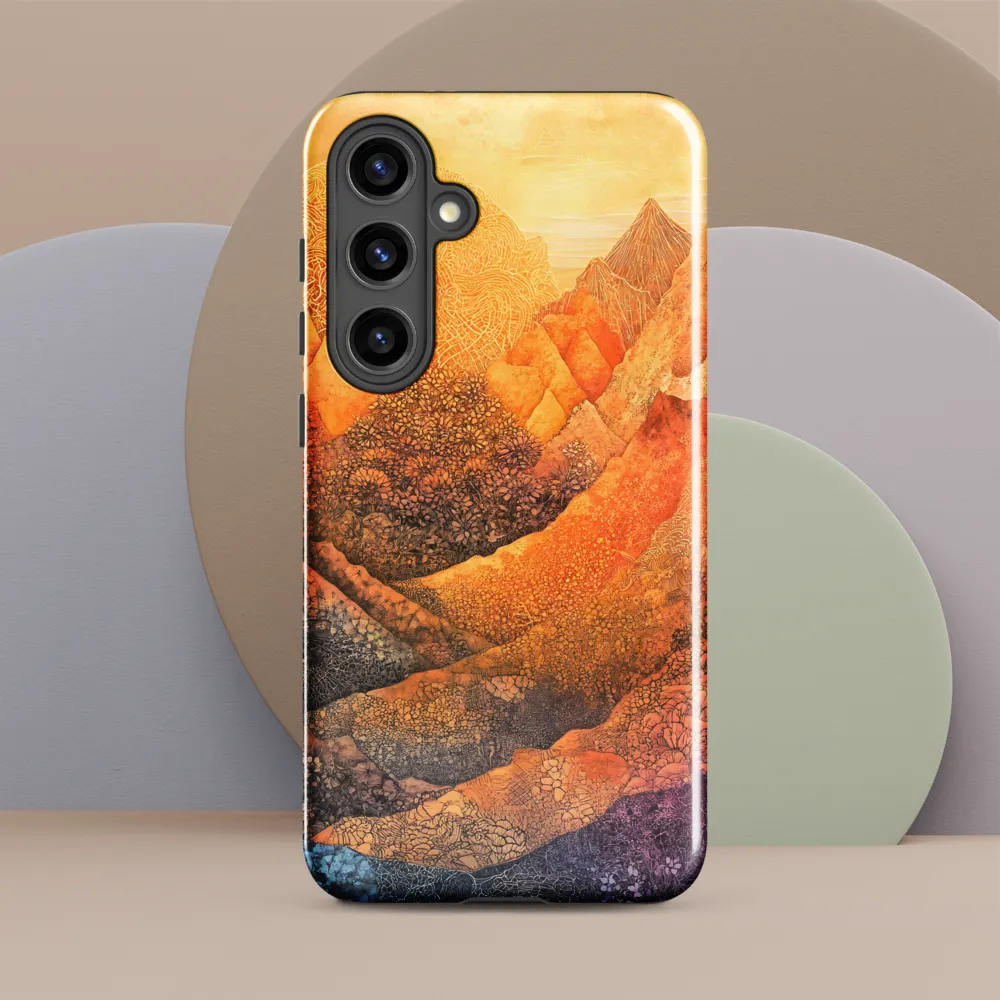 Serene Peaks of Color