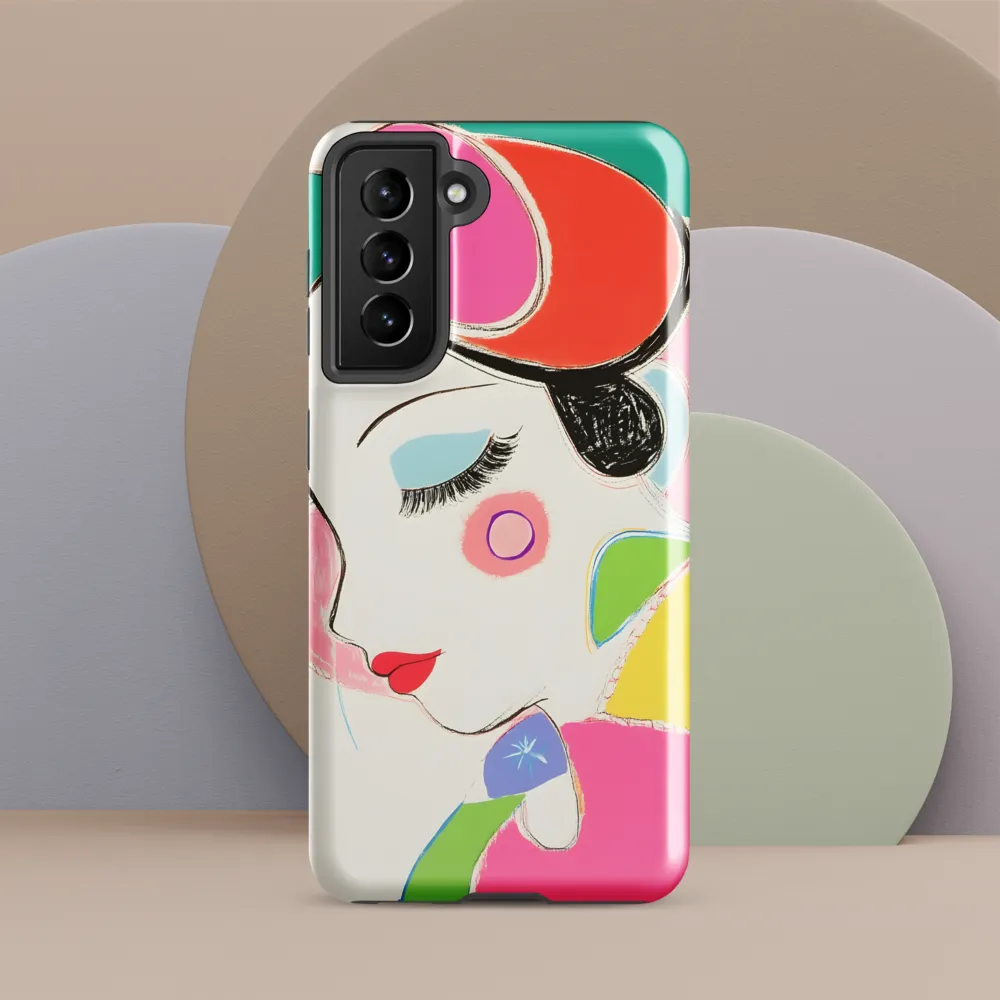 Whimsical Portrait in Colorful Abstraction