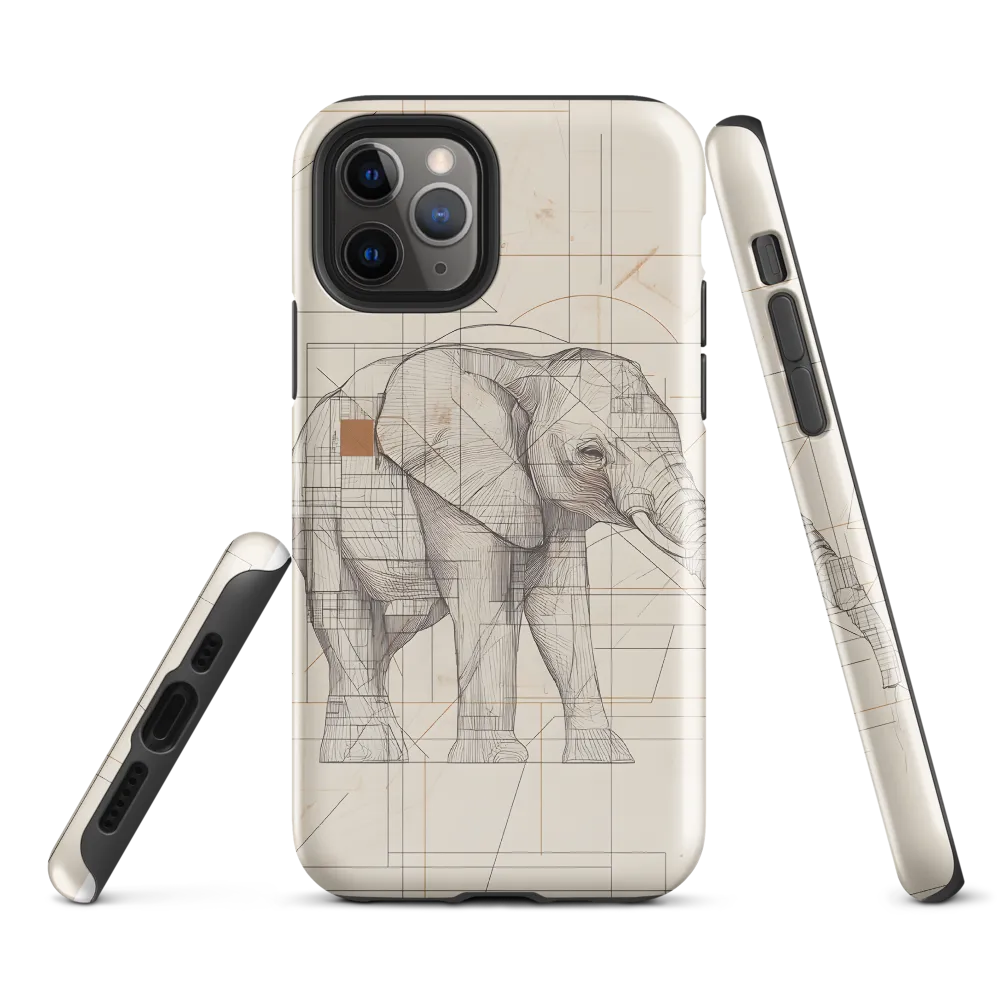 Geometric Elegance: The Steel Elephant