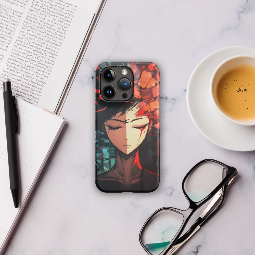 Fragmented Mind: The Silent Struggle | Phone Case |  15 Pro | Snap Case | Matte