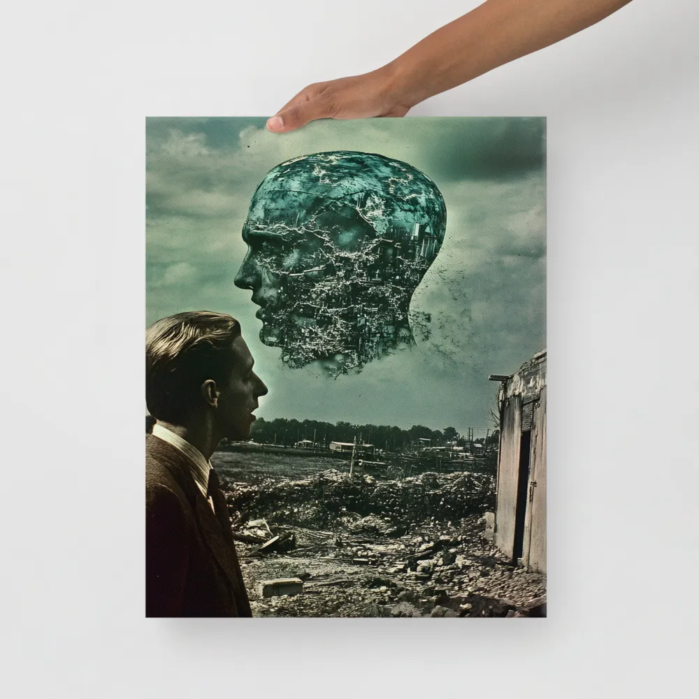 Ethereal Reflections: Identity in a Fragmented World | Canvas | 16″×20″