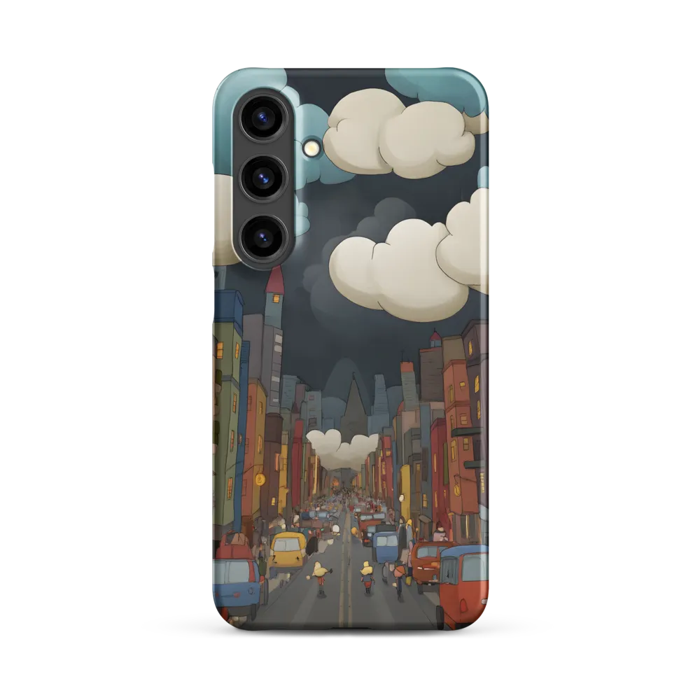 Urban Symphony: A City Awakens at Dusk | Phone Case |  S24 Plus | Snap Case | Matte
