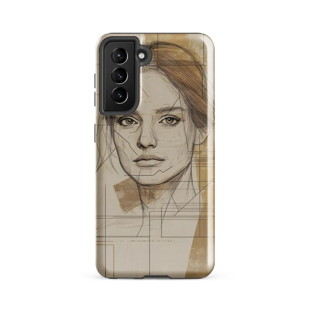 Geometric Elegance: A Modern Portrait