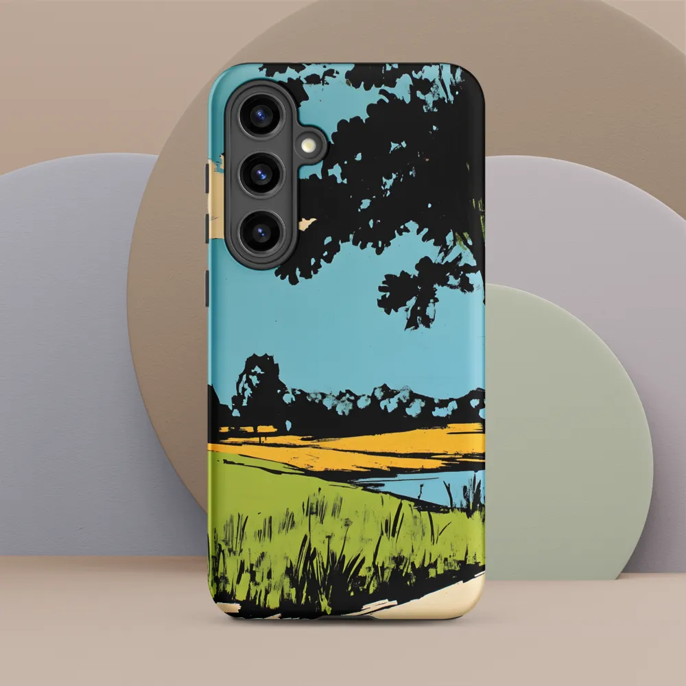 Vibrant Landscape in Pop Art Style