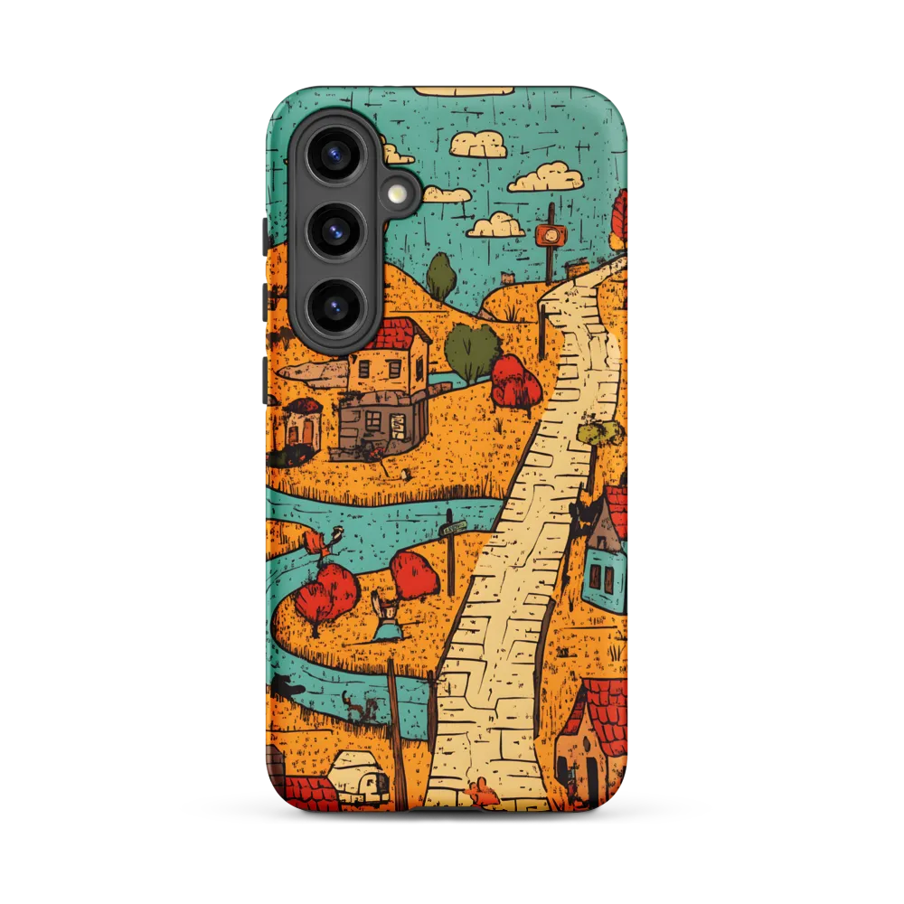 Whimsical Village Landscape