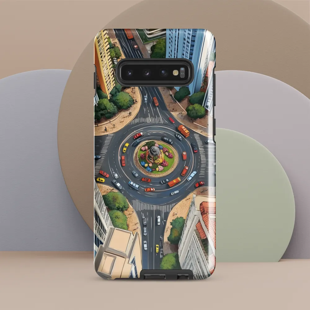 Urban Symphony: Aerial Vision of City Life | Phone Case |  S10 Plus | Tough Case | Glossy