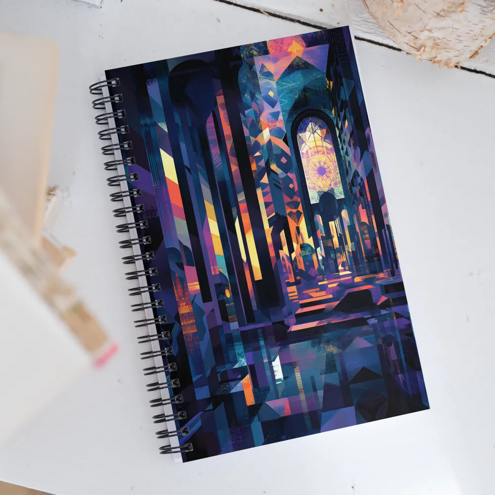 Mystical Architecture of Light | Spiral Notebook