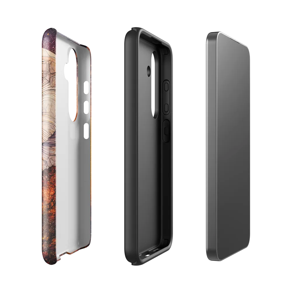Cosmic Contemplation | Phone Case |  S24 | Tough Case | Glossy