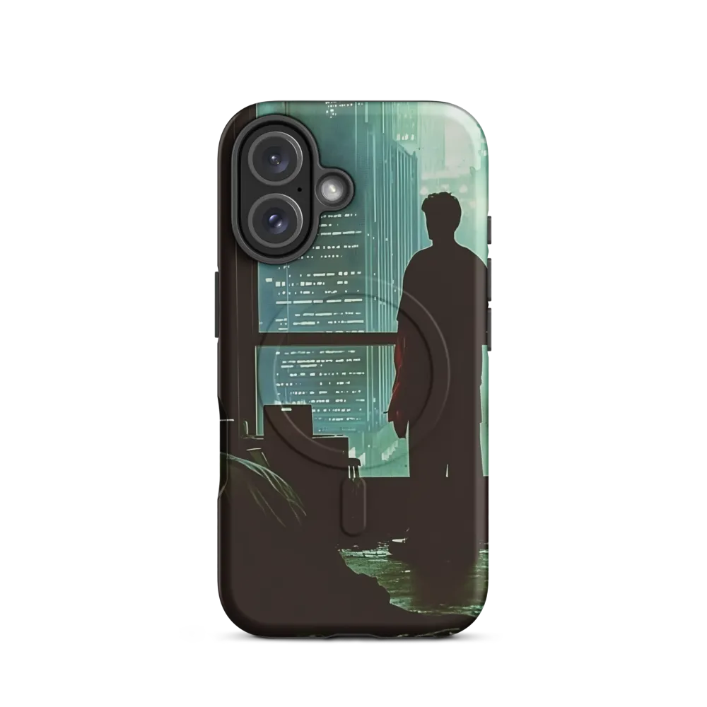 Silent Contemplation in a Futuristic Dystopia