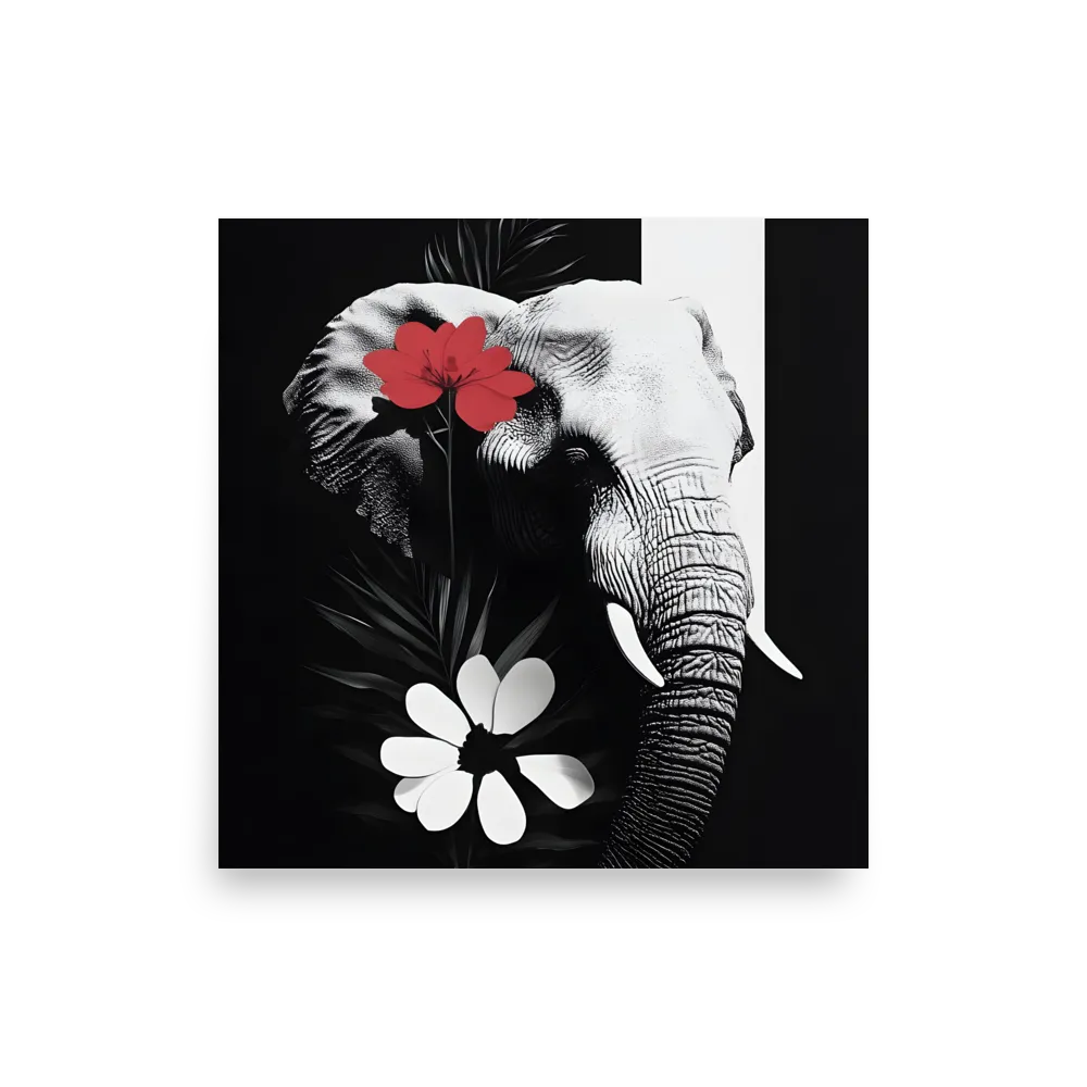 Elephant Harmony | Poster | 12″×12″