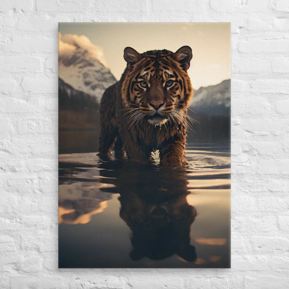 Majestic Reflection: The Tiger's Domain