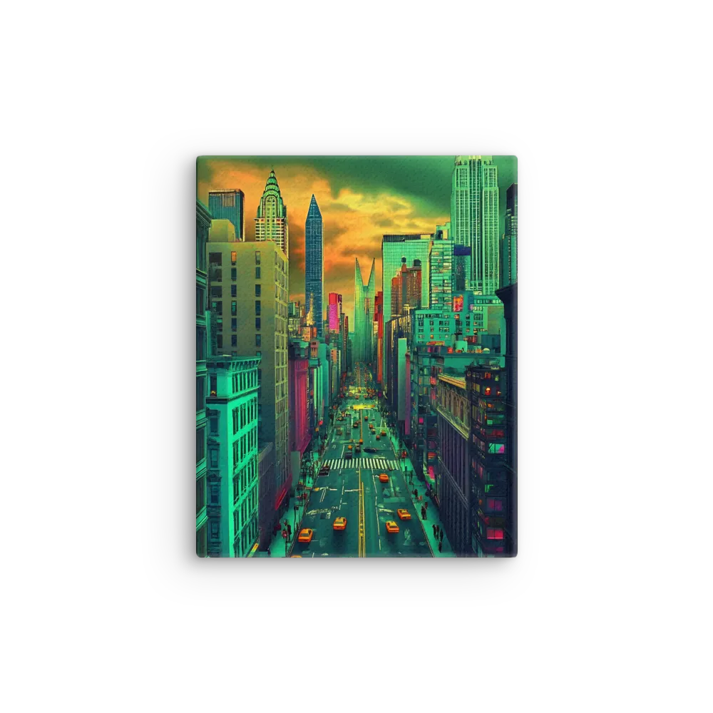 Urban Surrealism: Neon Dreams | Thin Canvas | 8″×10″
