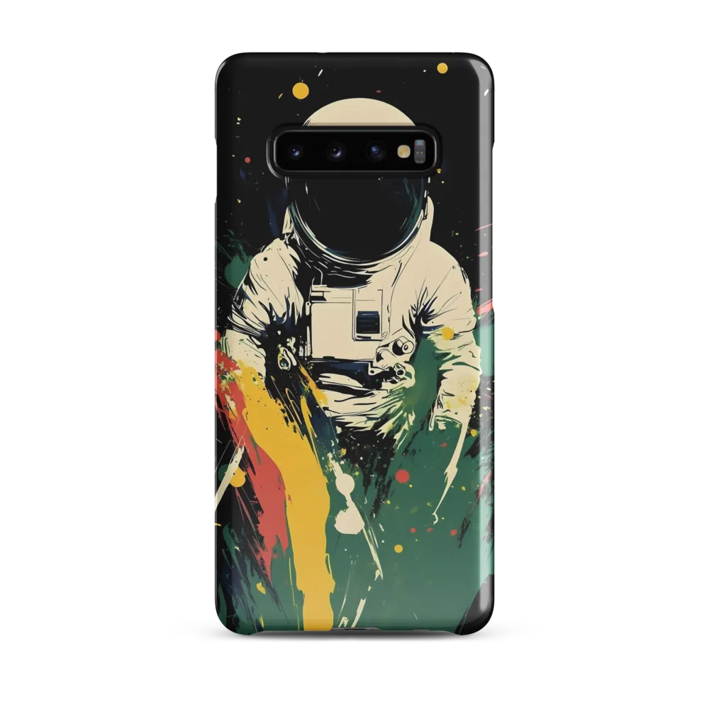 Cosmic Splash: The Astronaut's Journey | Phone Case |  S10 Plus | Snap Case | Glossy