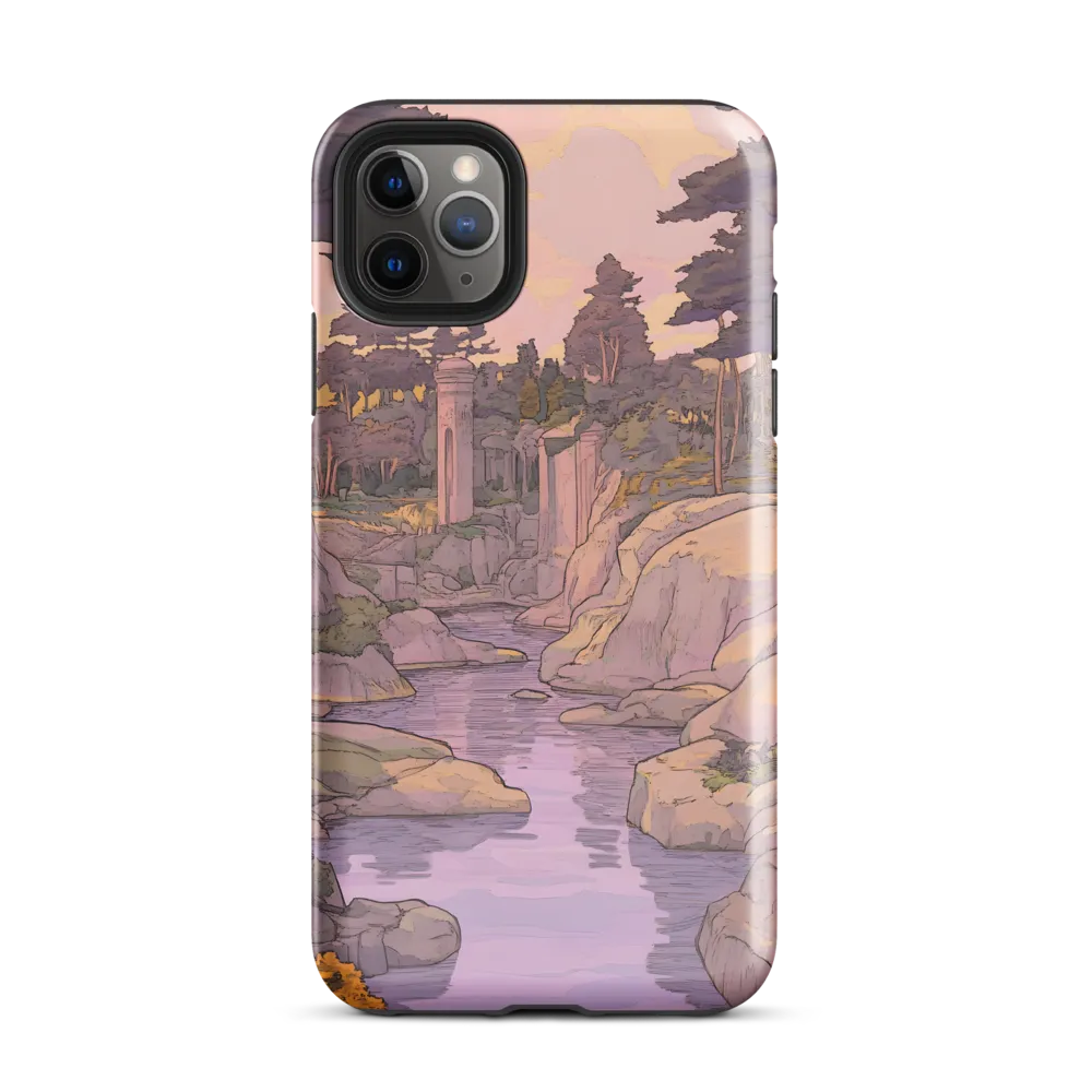 Tranquil Reverie: A Serene Landscape | Phone Case |  11 Pro Max | Tough Case | Glossy