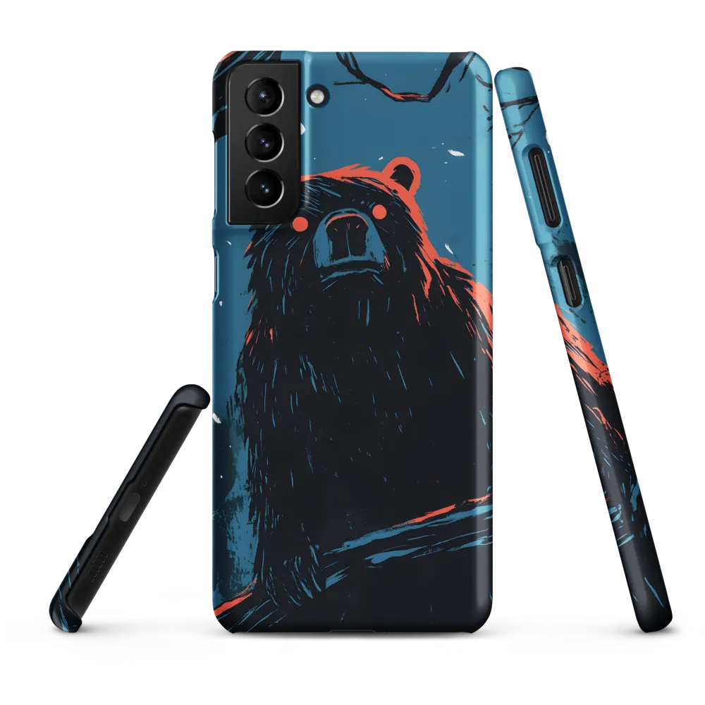 Eerie Majesty: A Bear in the Night | Phone Case |  S21 Plus | Snap Case | Matte