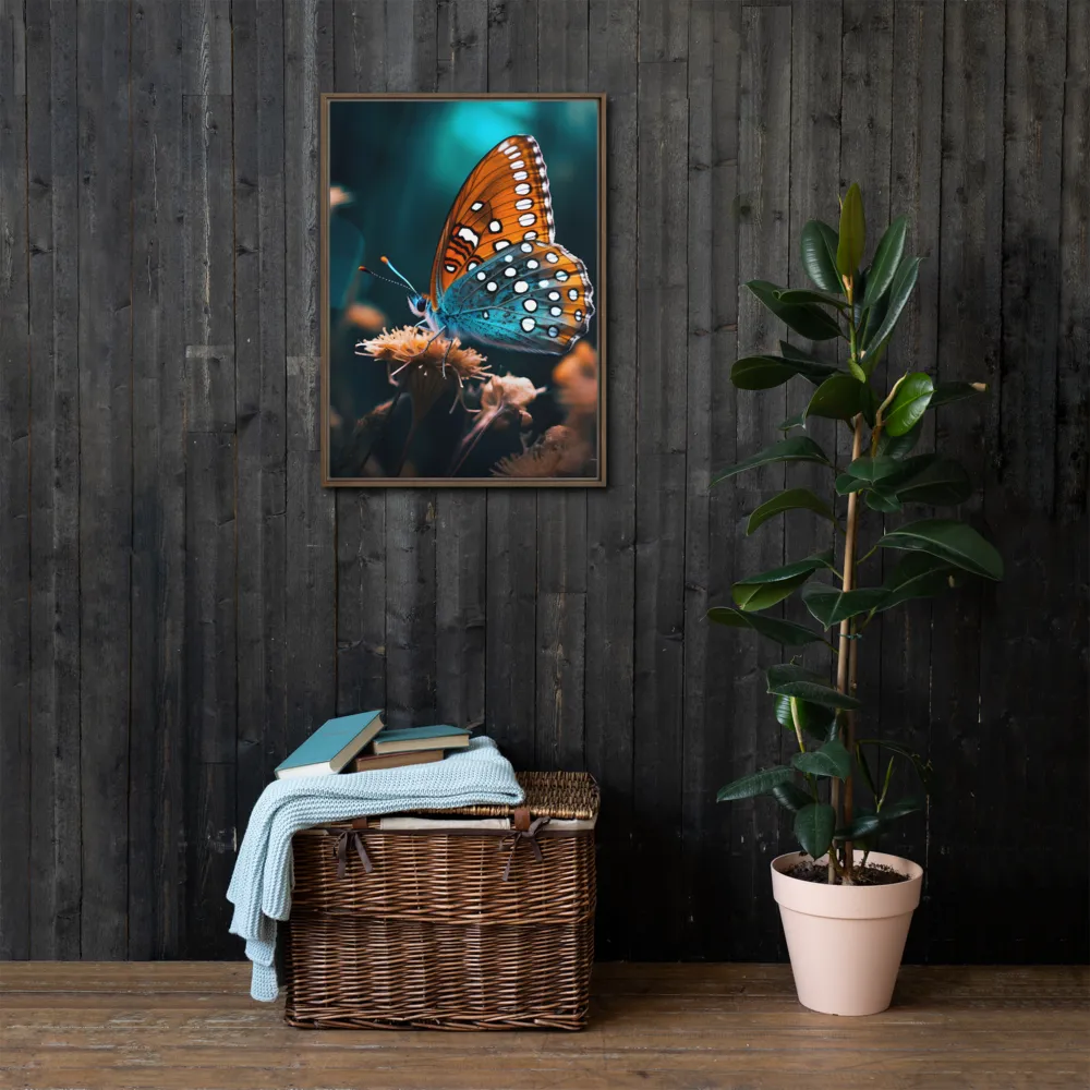 Whispers of Color: The Butterfly's Embrace