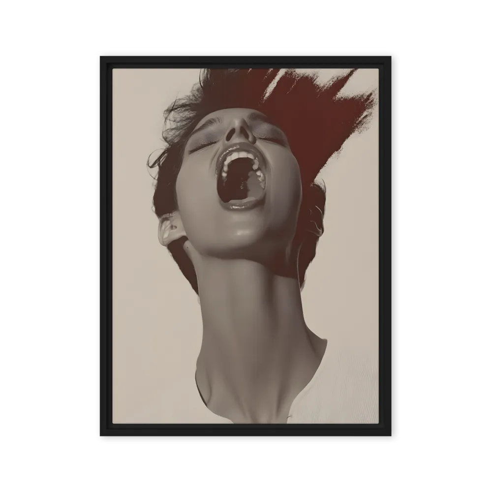 Echoes of Emotion | Canvas with Black Frame | 24″×32″