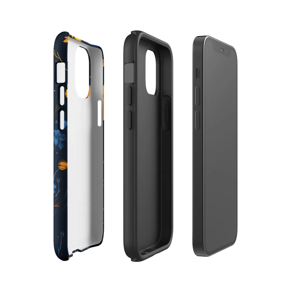 Nocturnal Blossoms | Phone Case |  12 mini | Tough Case | Glossy